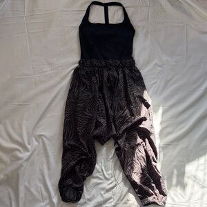 Free People Movement Black and Gray Women's Jumpsuit